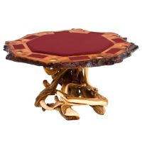 Rustic Redwood & Juniper Game Table