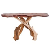Rustic Redwood & Juniper Sofa Table