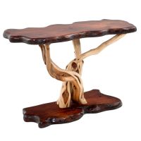 Rustic Redwood & Juniper Sofa Table