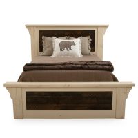 Rustic Antiqued Farmhouse Bed