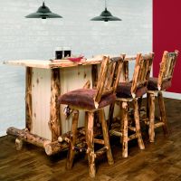 Rustic Colorado Aspen Bar Collection