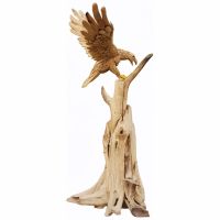 Rustic Driftwood Eagle - Landing Eagle