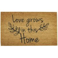 Rustic Love Grows Door Mat