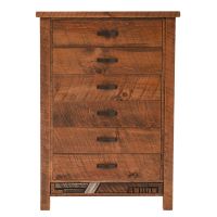 Rustic Mosaic 6 Drawer Barnwood Chest