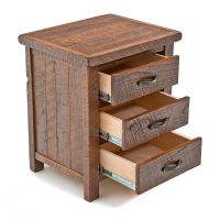 Oak Meadows 3 Drawer Reclaimed Barn Wood Nightstand
