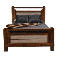 Rustic Pioneer Barnwood Bed
