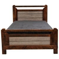 Rustic Pioneer Barnwood Bed