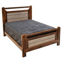 Rustic Pioneer Barnwood Bed