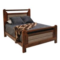 Rustic Pioneer Barnwood Bed