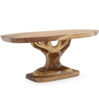 Rustic Hand Craved Tree Coffee Table