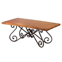 S-Design Hammered Copper Dining Table