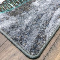 Sally Sold Rug - Gray & Aqua