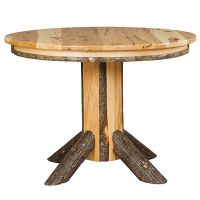 Saranac Hickory Round Single Pedestal Dining Table - 42" Diameter