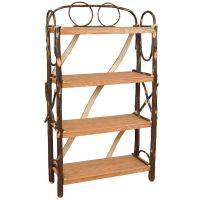 Saranac Hickory Deluxe Log Bookshelf