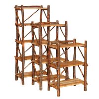 Saranac Hickory Log Bookshelves