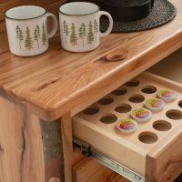 Saranac Hickory Log Coffee Cabinet