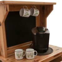 Saranac Hickory Log Coffee Cabinet