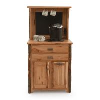 Saranac Hickory Log Coffee Cabinet