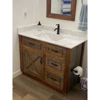 Customer Provided Photo - Sawmill Barn Door Vanity