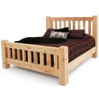 Sawmill Bed in Clear Finish