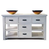 Sawmill Open Shelf Rustic Vanity