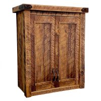 Timber Haven Toilet Topper Cabinet - Antique Barnwood Finish