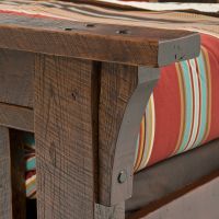 Oak Haven Reclaimed Mission Bed close-up