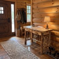 Aspen Desk: Some lifestyle images are created with AI for visualization purposes. Crafted from natural solid wood, each piece is unique and will vary.