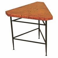 Sencillo Hammered Copper End Table - Triangle