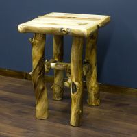 Rustic Aspen End Table