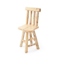 Pine Log Bar Stool