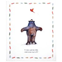 Dean Crouser "If a Bear Could Fly" Plush Throw Blanket
