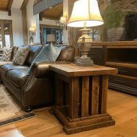 Sawmill Royal Timber Rustic End Table