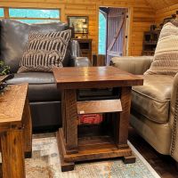 Sawmill Royal Timber Rustic End Table