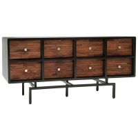 Soft Modern Deluxe 8 Drawer Sideboard shown in Natural Reclaimed Wood