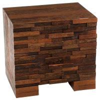 Soft Modern Reclaimed 2 Drawer End Table