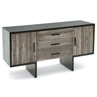 Soft Modern Sideboard - Grayed Reclaimed Wood