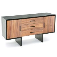 Soft Modern Sideboard - Golden Walnut