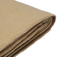 Solid Crème Throw Blanket
