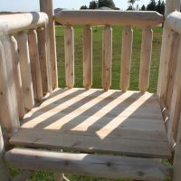 Spindle Style Log Fence Construction