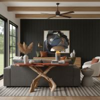 Rustic Redwood & Juniper Sofa Table