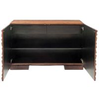 Stacked Wood Hidden Drawer Sideboard