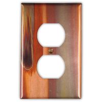 Stellar 1 Outlet Copper Switch Plate