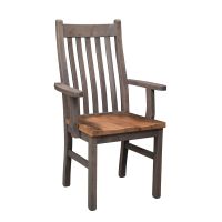 Stonehouse Manor Reclaimed Dining Arm Chair - Driftwood Chair Frame Finish