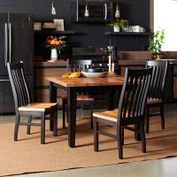 Stonehouse Manor Reclaimed Dining Collection - Ebony Table Base & Chair Frame Finish