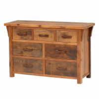 Stony Brook Rustic Reclaimed 7 Drawer Dresser