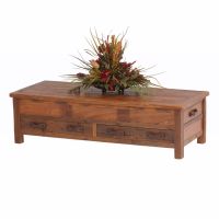 Stony Brooke Rustic Reclaimed 4 Drawer Coffee Table