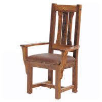 Stony Brooke Rustic Reclaimed Arm Dining Chair