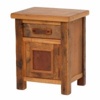 Stony Brooke Rustic Reclaimed Enclosed Nightstand