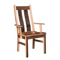 Stretford Reclaimed Dining Arm Chair - Clear Finish